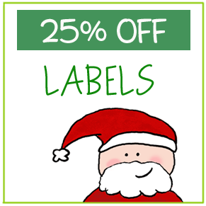 Green and Red Gift Labels –