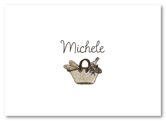 French Basket Stationery