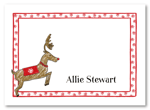 Prancing Rudolf Stationery